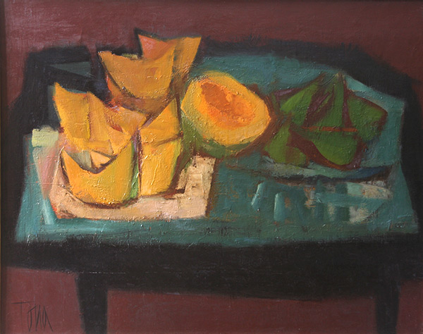 Nature morte aux melons et aux figues